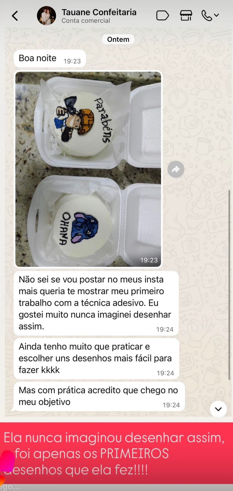 Depoimento de aluna 3 sobre o curso Técnica do Adesivo