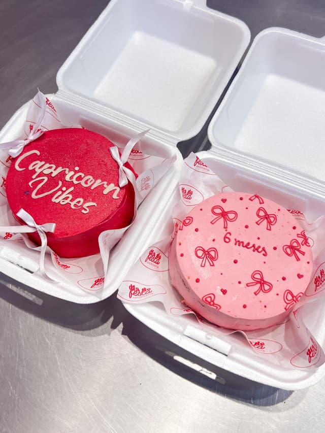 Bento cake decorated with the Sticker Technique 3