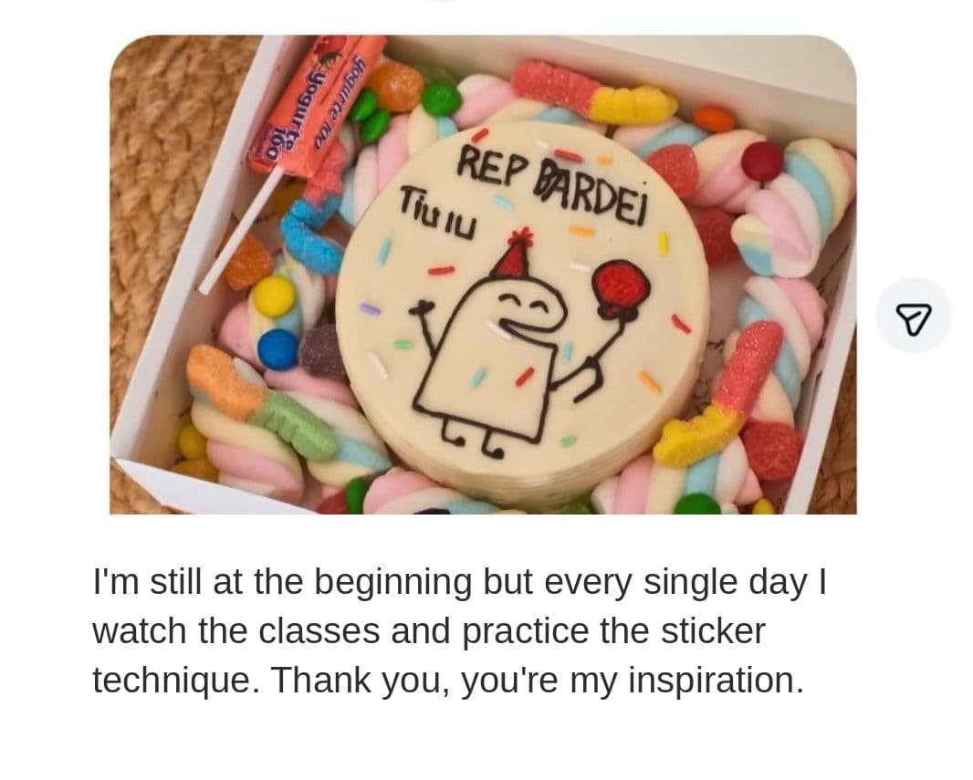 Student testimonial 2 about the Sticker Technique course